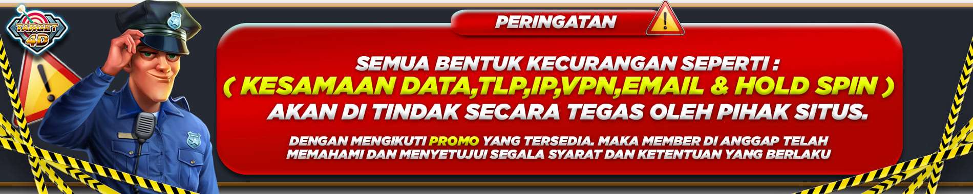 PERATURAN PROMO TARGET4D